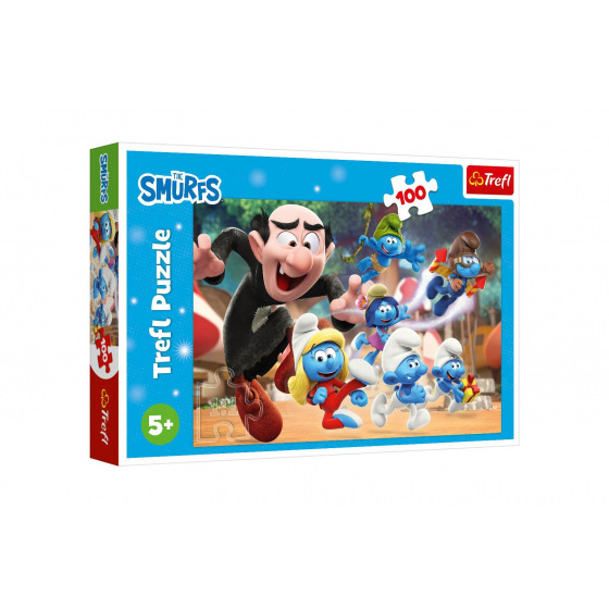 Trefl Puzzle Schlümpfe 100 Teile 41x27,5cm in Schachtel 29x20x4cm