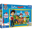 Trefl Puzzle 104 XL Super Shape Freunde der Welpen Paw Patrol 60x40cm in der Box 40x27x6cm