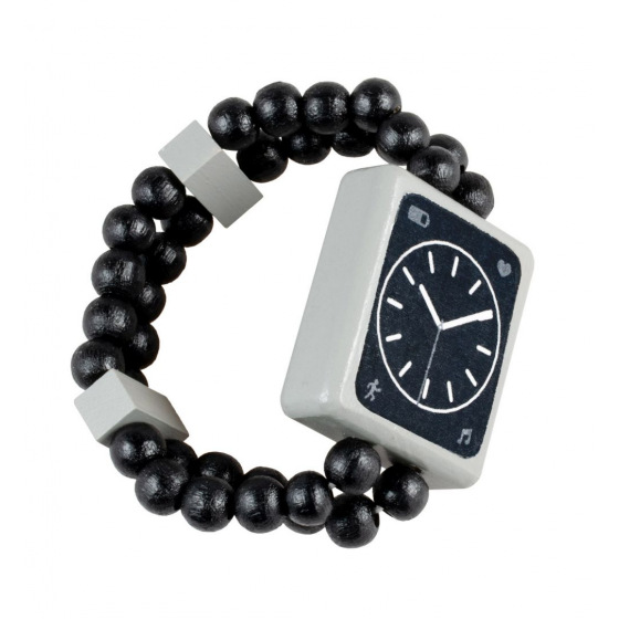 Detoa DŘEVĚNÉ Hodinky OBOUSTRANNÉ ČERNÉ