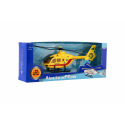Teddies Helikopter ratunkowy metal/plastik 18cm 3 rodzaje w pudełku 26x10x5cm