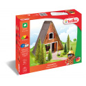 Směr  Zestaw do budowania Teifoc Fińska kabina 160 sztuk w pudełku 35x29x8cm