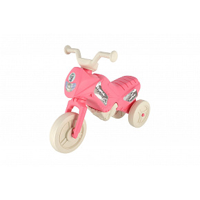 Teddies Laufrad Enduro Yupee pastellrosa klein Sitzhöhe 26cm Tragfähigkeit bis 25kg 12m+