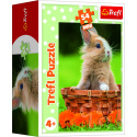 Trefl Minipuzzle 54 dílků Zvířátka - mláďata 4 druhy v krabičce 9x6,5x4cm