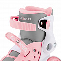 GLOBBER Dětské čtyřkolové brusle LEARNING SKATES vel. EU 26-29, pastelově růžová
