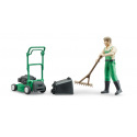 Bruder Volný čas - bworld zahradník se sekačkou a nářadím