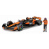 Bburago - RACE Formule F1 s figurkou jezdce, McLaren F1 Team MCL38(2024), #81 Oscar Piastr, 1:24