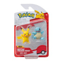 ORBICO Pokémon Actionfiguren - 2er-Pack Asst (Glumanda&Pikachu, Schiggy&Pikachu, Bisasam&Pikachu)