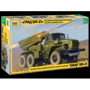 Zvezda Model Kit military 3655 - BM-21 Grad Rocket Launcher (1:35)