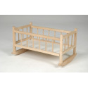 Kolébka pro panenky dřevo 49x28x27cm v sáčku