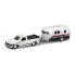 Maisto - Design Tow &amp; Go, 1993 Chevrolet 454 SS Pick-up Camper Trailer, 1:64