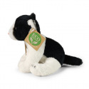 Rappa Plyšová kočka černo-bílá sedící 14 cm ECO-FRIENDLY