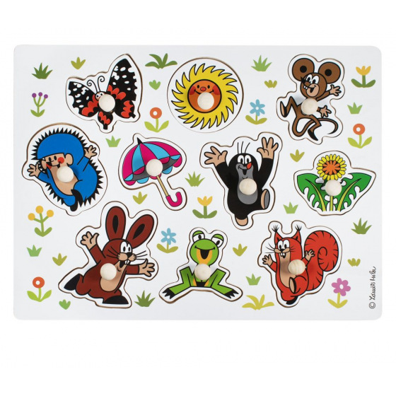 Detoa Drewniana układanka Kret duża