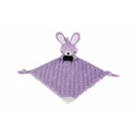 Zajíček usínáček babyted, kousátko, chrastítko plyš 25x25cm na kartě v sáčku 0m+