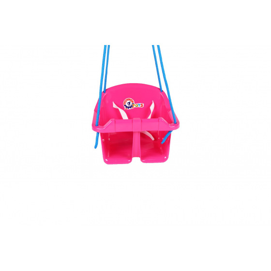 Houpačka Baby plast růžová nosnost 20kg 36x30x29cm 24m+ 