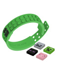 PIXIE CREW MINECRAFT Verstellbares Armband, grün, 4 Multipixel
