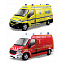 Bburago - EMERGENCY Vozidlo záchranné služby Renault Master 1:50, assort