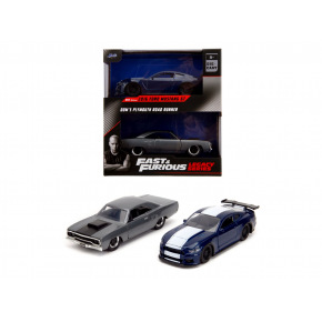 Jada Fast and Furious Twin Pack 2016 Ford Mustang GT350 + 1970 Plymouth Road Runner, 1:32 Wave 4/1