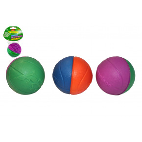 Lopta/loptička pena 6,5cm meniaca farbu teplom 2 farby