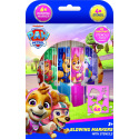 Fixy foukací 6ks se šablonami pro holky Tlapková patrola/Paw patrol v krabičce 12x19cm