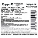 Rappa Maske Teufel mit Haaren für Erwachsene