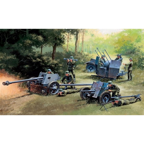Italeri Taleri Model Kit military 7026 - GERMAN GUNS SET: PAK35-PAK40-FLAK38 (1:72)