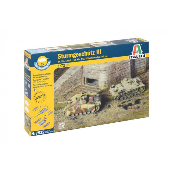 Italeri Fast Assembly tanky 7522 - STURMGESCHUTZ III (1:72)