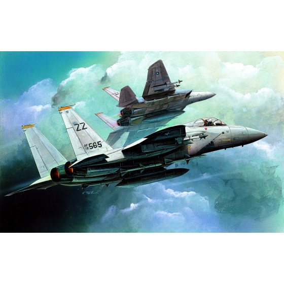 Academy Model Kit letadlo 12609 - F-15C (1:144)
