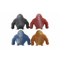 Teddies Gorila antistresová naťahovacia plnená pieskom 400 g silikón 12cm 4 farby 8ks v boxe