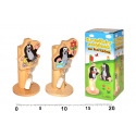 Wiky Stojánek na kartáček Krtek dřevo asst 4 druhy, v krabičce 7x15x7cm