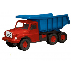Dino Plastikowa ciężarówka do piasku dla dzieci Tatra 148 niebiesko-czerwona, 73 cm