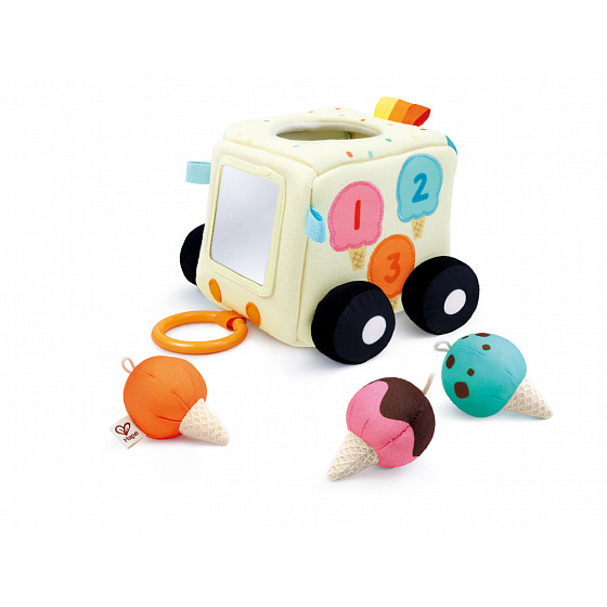 Hape Zmrzlinový vůz - měkká senzorická hračka