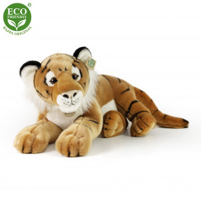 Rappa Plyšový tiger hnedý 60 cm ECO-FRIENDLY