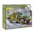 Zvezda Wargames (WWII) military 6273 - Soviet M-3 Scout Car with Machine Gun (1:100)