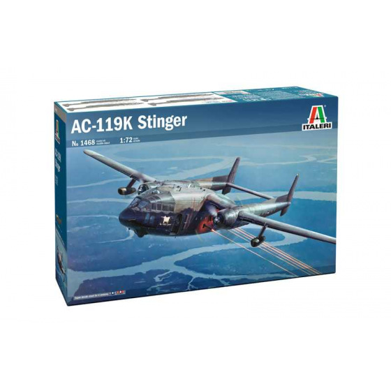 Italeri Model Kit letadlo 1468 - C-119K Stinger (1:72)