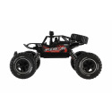 Auto RC Off-Road plast 26cm 27MHz dobíjecí pack+baterie se světlem červené v krabici
