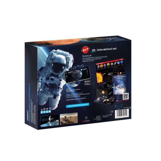 Weltraumführer 5-in-1 interaktives Set 3D in Box 33x26x6cm CZ Text