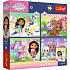 Trefl Puzzle Premium 4v1 Gabby Dollhouse 4x88 dílků 28,5x20,5cm v krabici 28x28x6cm