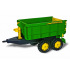 ROLLYTOYS Vlečka za traktor John Deere vyklápěcí zelená