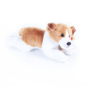 Rappa Plüschhund 3 Arten liegend mit Sound Jack Russell, Labrador und Deutscher Schäferhund 18cm
