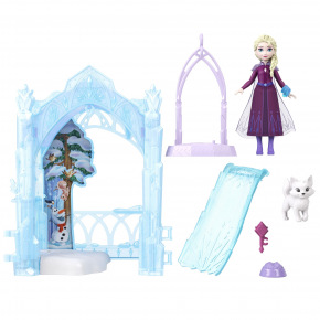 Mattel FROZEN MALÁ PANENKA ELSA A JEJÍ LEDOVÁ SKRÝŠ HERNÍ SET