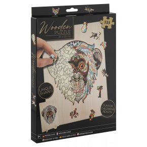 Mac Toys Dřevěné puzzle Opice - 133ks