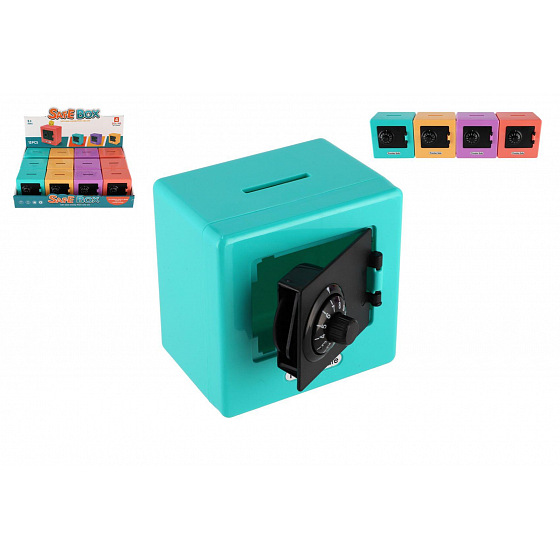 Teddies Pokladnička trezor 4 barvy