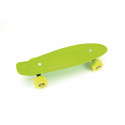 Teddies Skateboard - Pennyboard 43cm, Tragfähigkeit 60kg, Metallachsen, grün, gelbe Räder