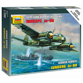 Zvezda Wargames (WWII) Flugzeug 6186 - Junkers Ju-88A4 (1:200)