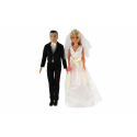 Panenka Anlily 2ks nevěsta a ženich plast 30cm v krabici 23x32x5cm 