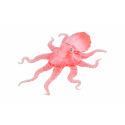 Teddies Oktopus Antistress festes Gehäuse Plastik/Silikon 15x19cm 4 Farben