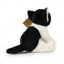 Rappa Plyšová kočka černo-bílá sedící 14 cm ECO-FRIENDLY