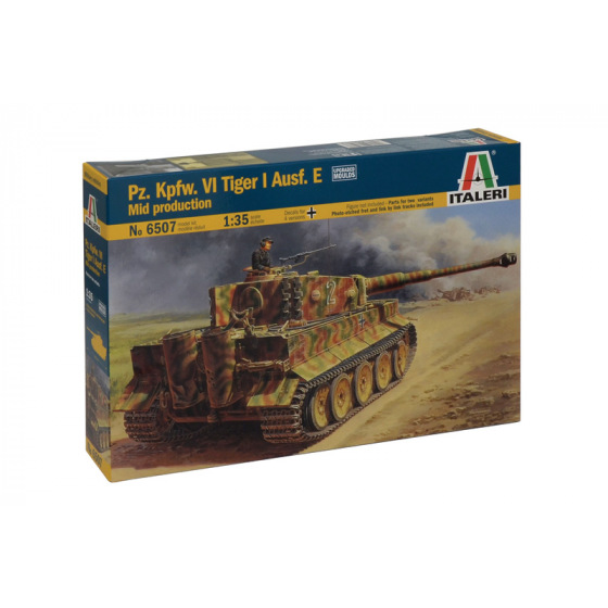 Italeri Model Kit tank 6507 - Pz.Kpfw.VI TIGER I Ausf.E mid production (1:35)