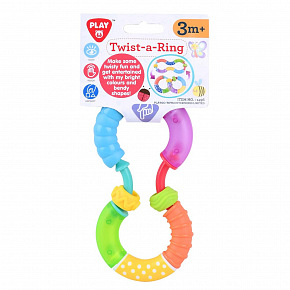 Teddies Kroužek přetáčecí edukační 15cm na kartě