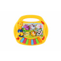Teddies Pianko zvieratká plast 17cm Ang. hovoriaci na batérie so zvukom, svetlom v krabičke 19x16,5x5cm